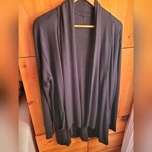 Athleta Black Pranayama Wrap Cardigan Size 10